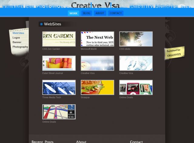 Creativevisa screenshot