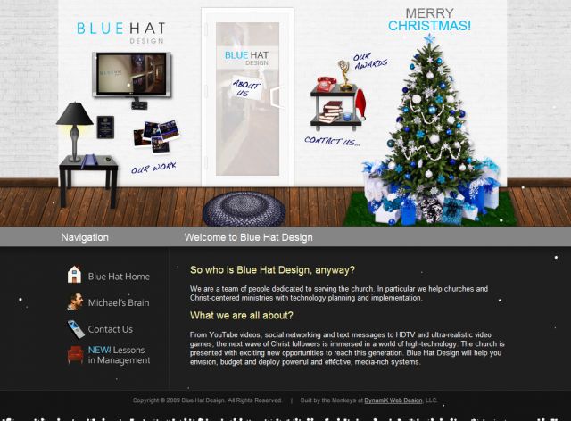 Blue Hat Design screenshot