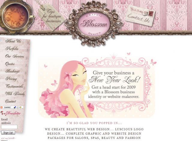 Blossom Graphic Design screenshot