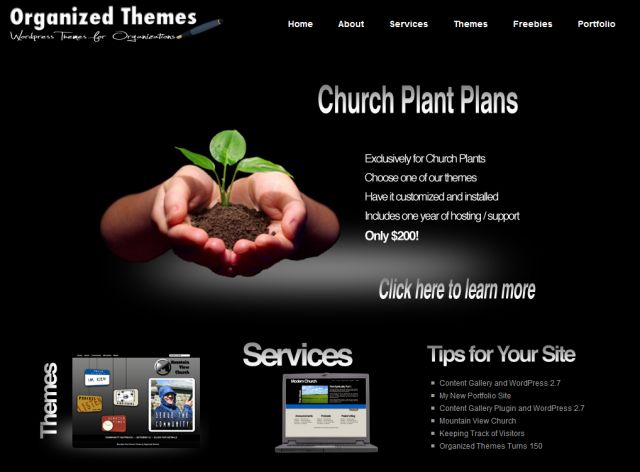 Organized Themes screenshot