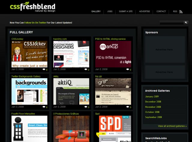 CSS FreshBlend screenshot