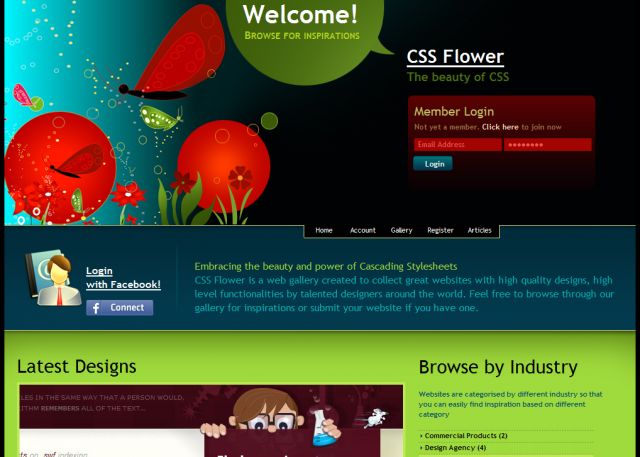 CSS Flower screenshot