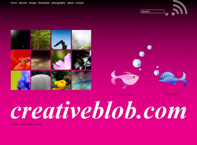 creativeblob.com screenshot
