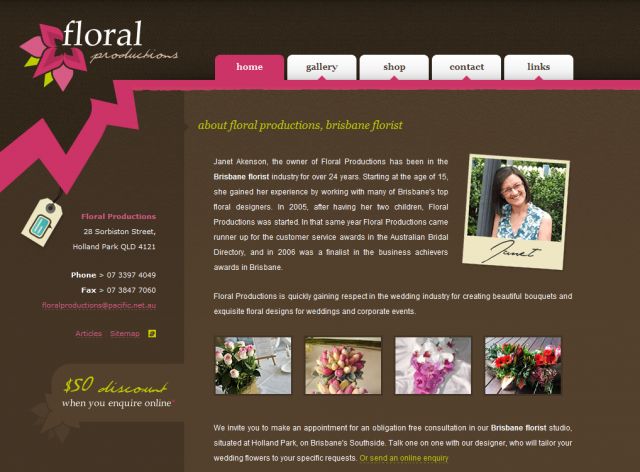 Floral Productions screenshot