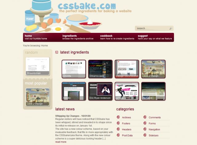 CSSbake screenshot