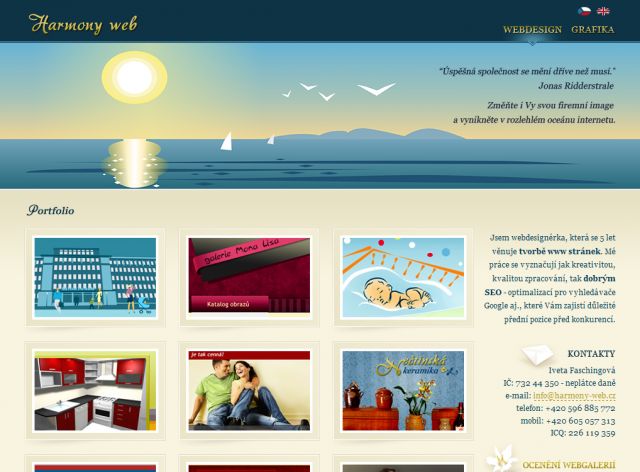 Harmony web screenshot
