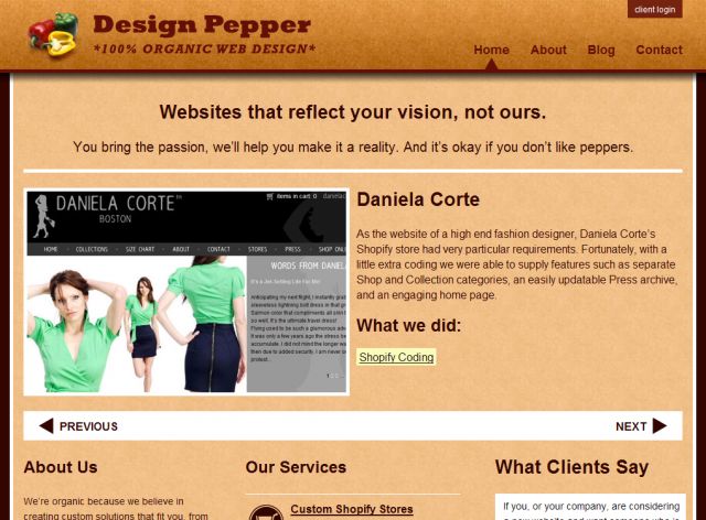 Design Pepper screenshot