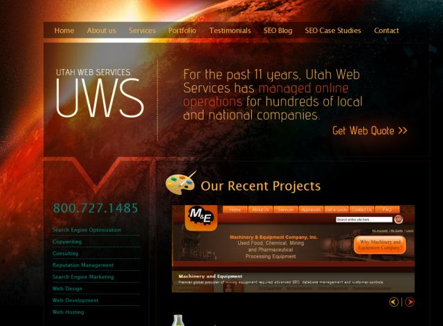 Utah Web Services screenshot