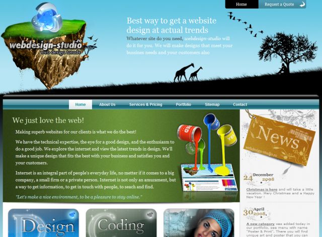 WebDesign Studio screenshot