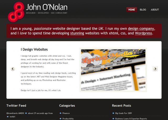 John O'Nolan screenshot