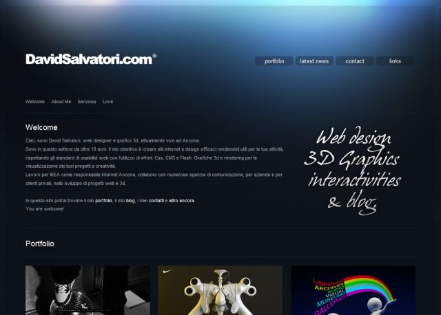 DavidSalvatori.com screenshot
