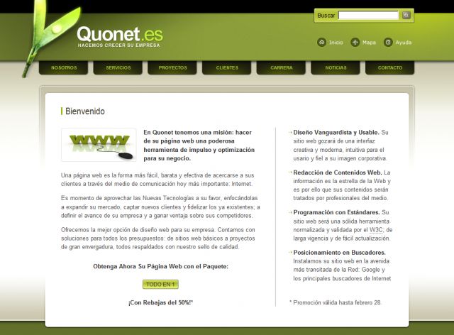 Quonet.es screenshot