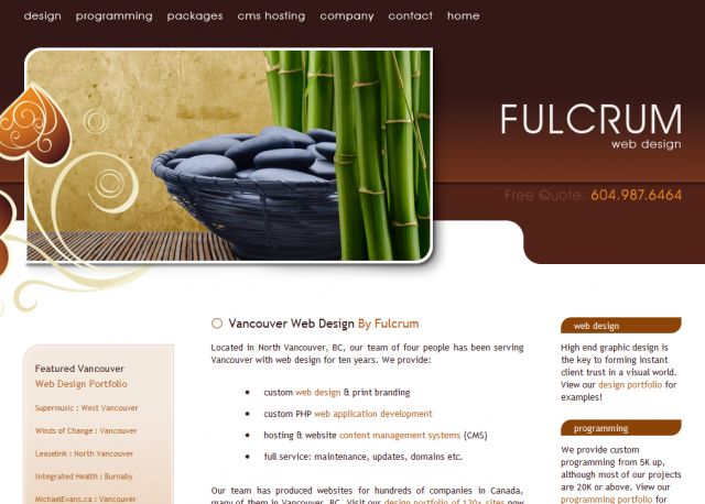 Fulcrum Web development screenshot