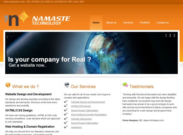 Namaste Technology screenshot