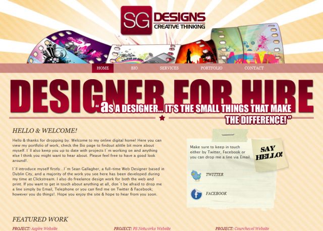 SG Designs screenshot