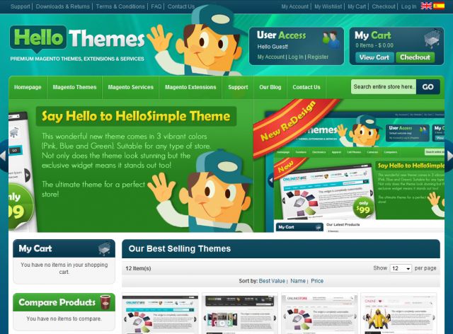 HelloThemes.com screenshot