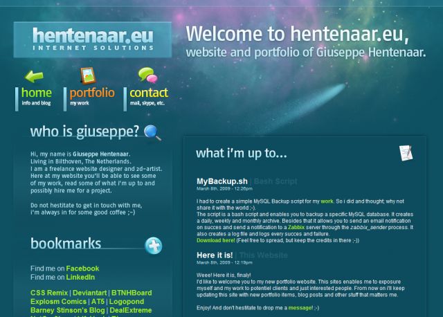 Hentenaar.eu screenshot