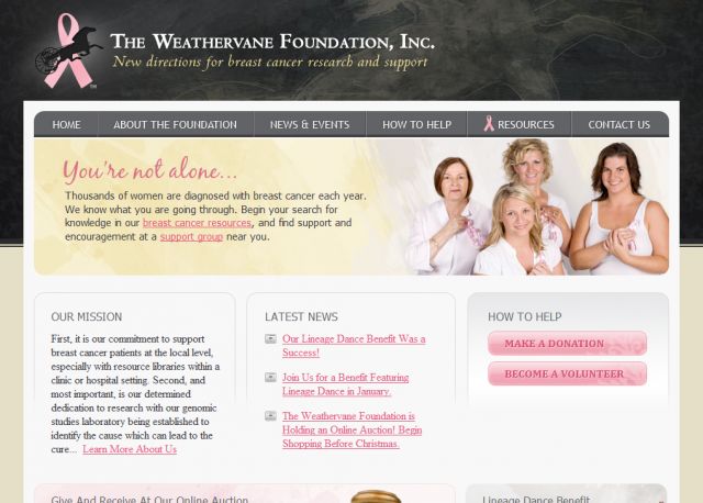 Weathervane Foundation screenshot
