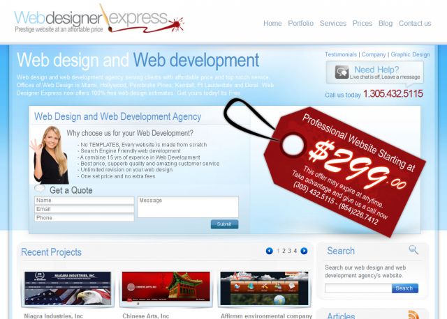 Web Designer Express screenshot