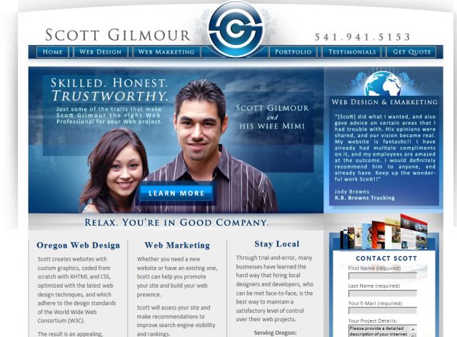 Scott Gilmour Marketing screenshot
