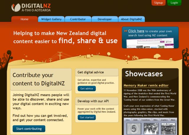 Digital New Zealand screenshot