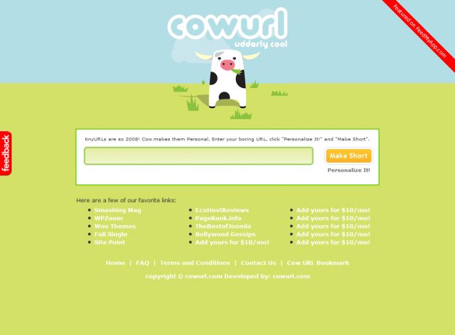 CowURL screenshot