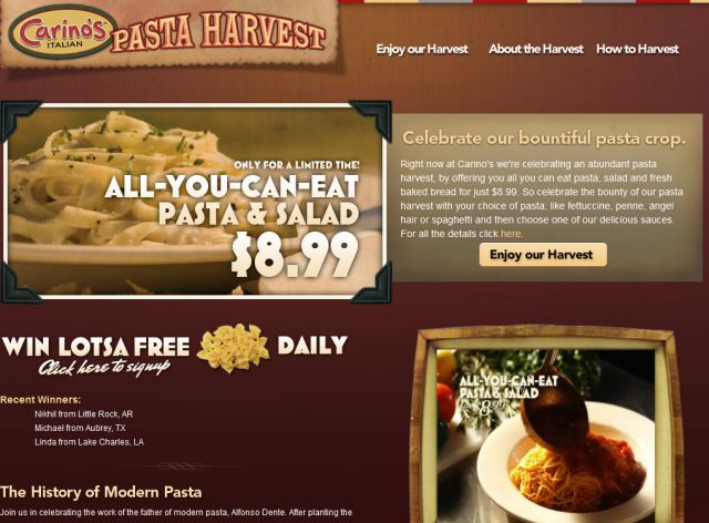 Pasta Harvest screenshot