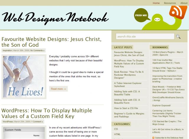 Web Designer Notebook screenshot