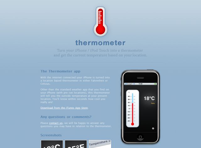 Thermometer App screenshot