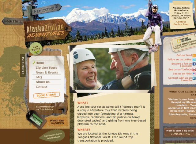 Alaska Zipline Adventures screenshot