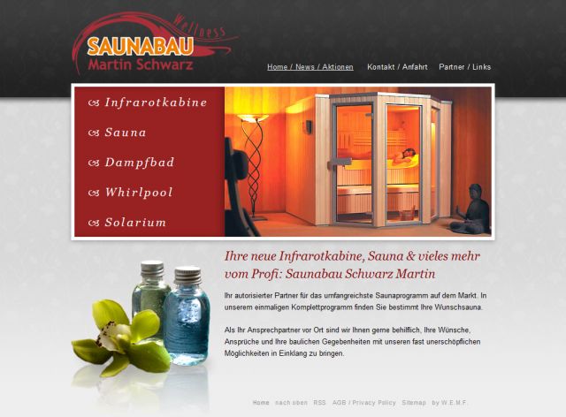 Saunabau Schwarz Martin screenshot