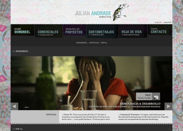 Julian Andrade Film Portfolio screenshot