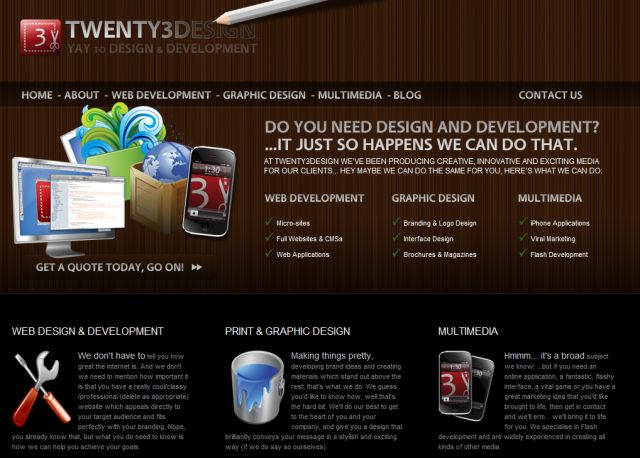 Twenty3design.co.uk screenshot