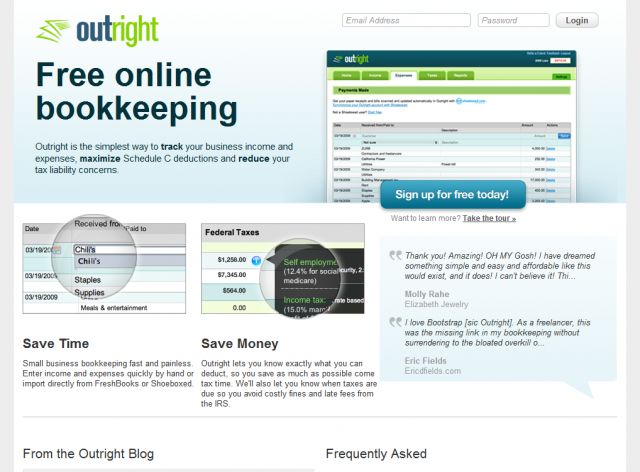 Outright.com screenshot
