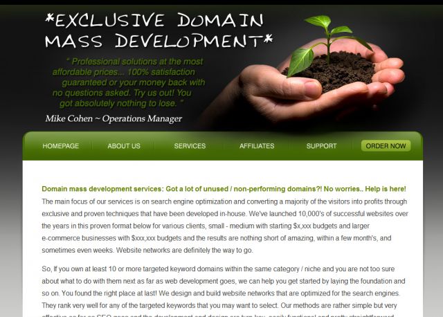 Domain Mass Development screenshot