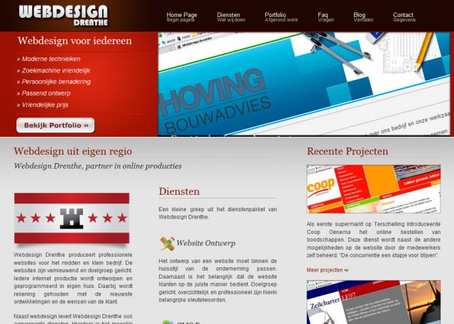 Webdesign Drenthe screenshot