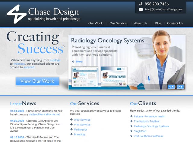 Chris Chase Design screenshot