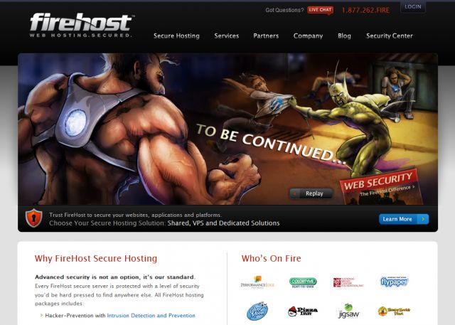 FireHost screenshot