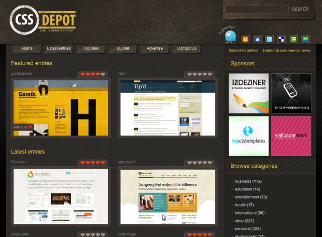CSS Depot screenshot