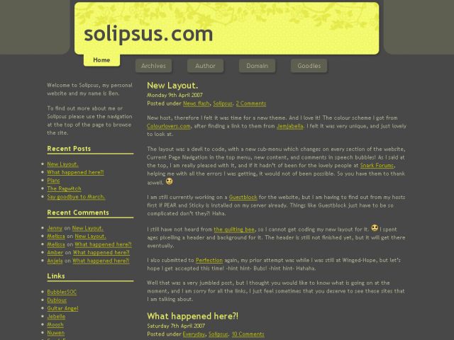 Solipsus.com screenshot