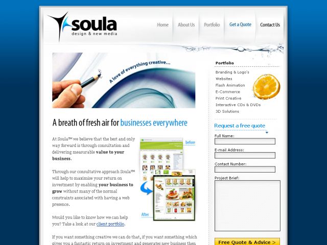 Soula Web Design screenshot