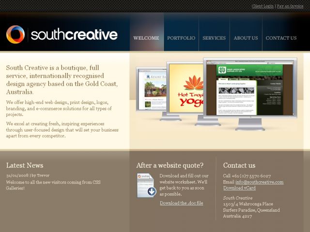 South Creative screenshot