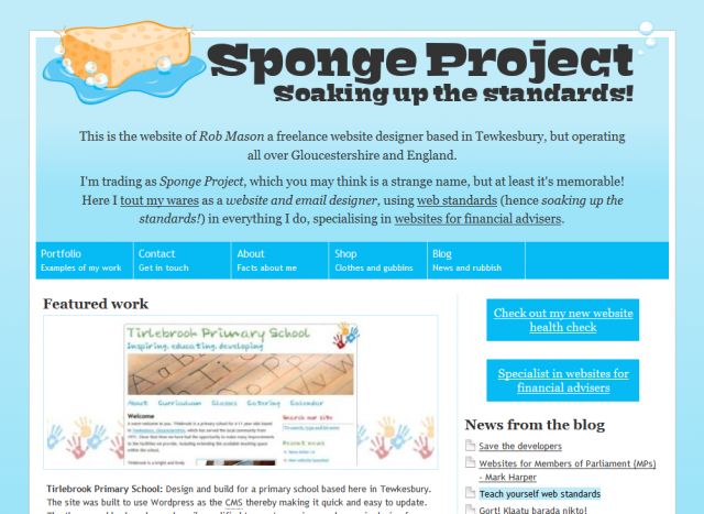Sponge Project screenshot