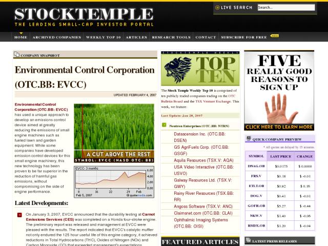 Stock Temple screenshot