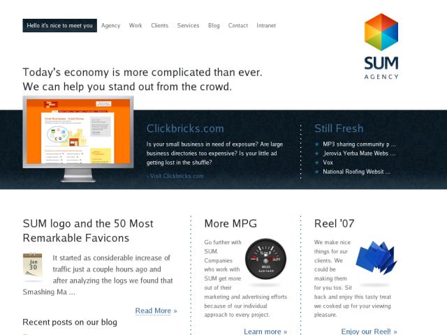 SUM Agency screenshot