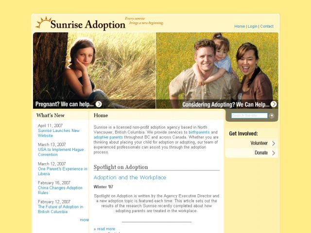 Sunrise Adoption screenshot