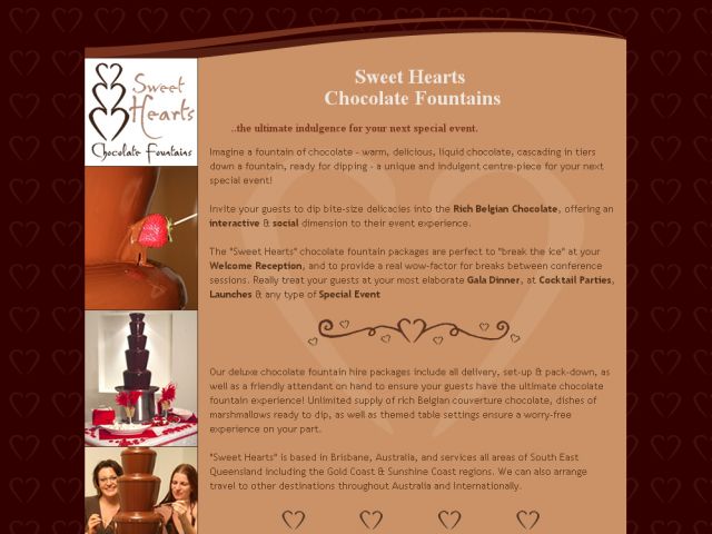 Sweet Hearts Chocolate Fountains screenshot