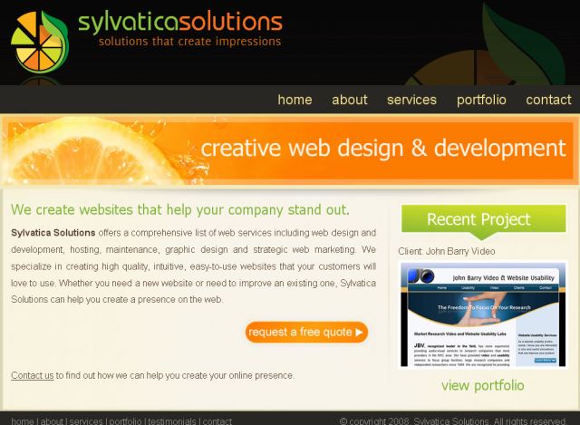 Sylvatica Solutions screenshot
