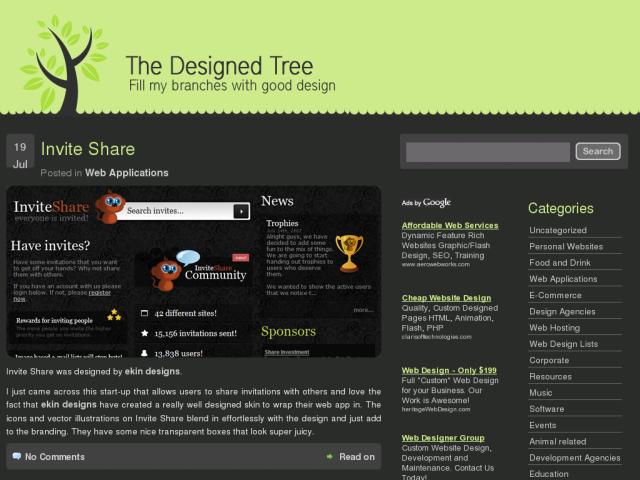 the designed tree screenshot