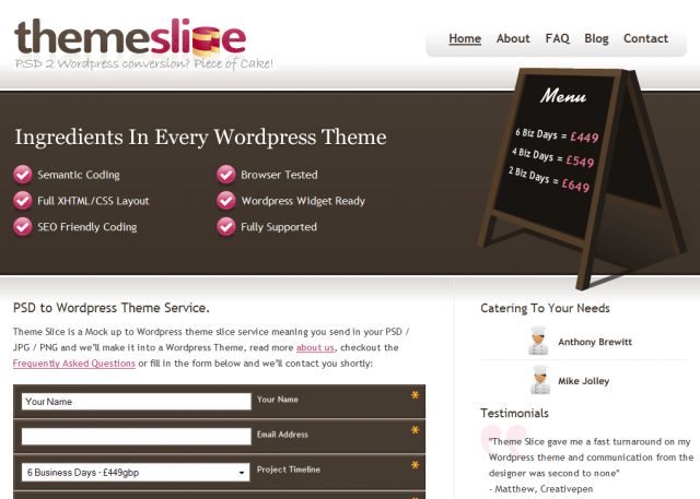 Theme Slice screenshot